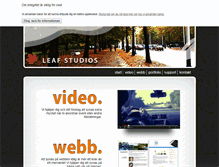 Tablet Screenshot of leafstudios.se